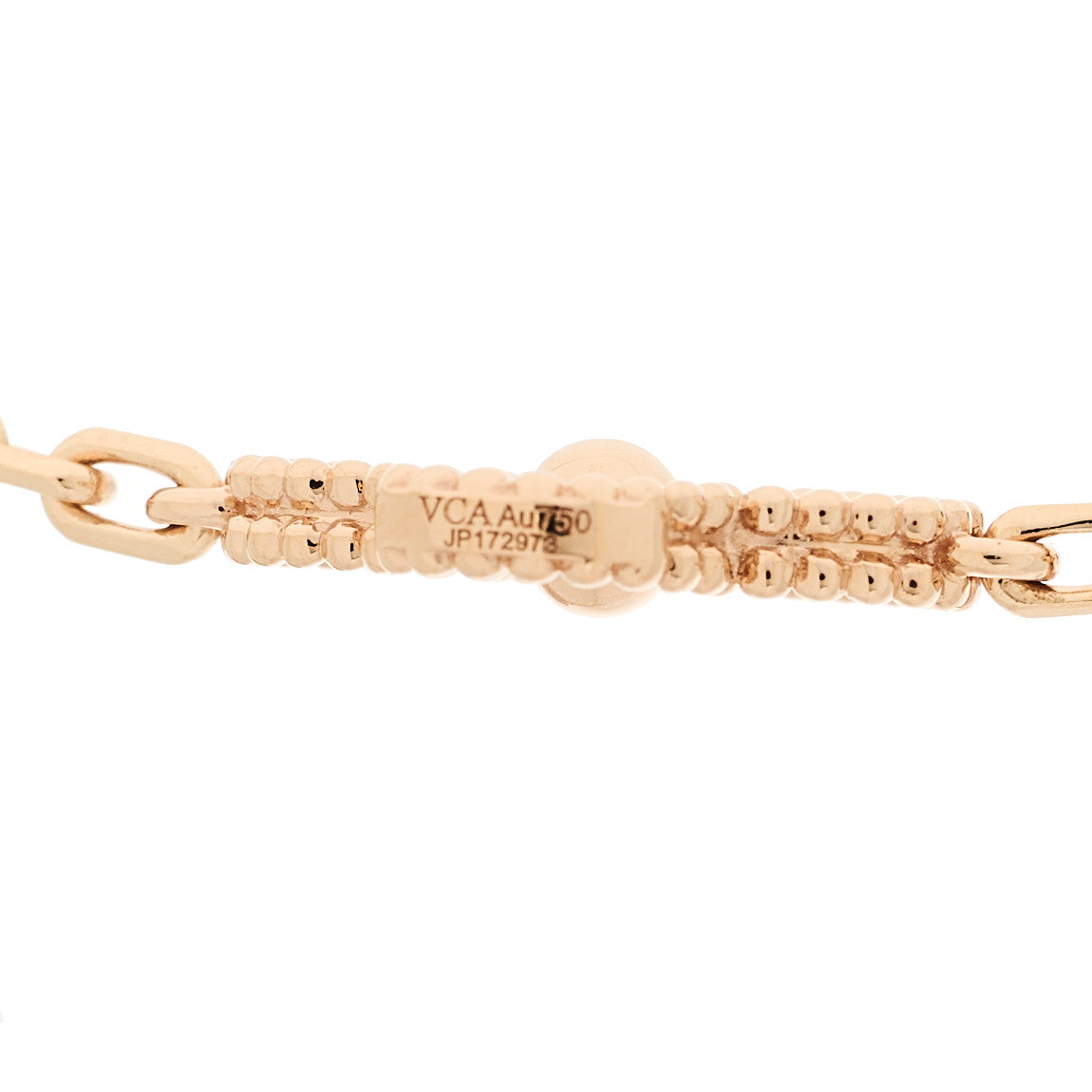 Van Cleef & Arpels 18K Rose Gold 10 Motifs Vintage Alhambra Necklace 5 of 6