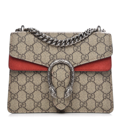 Gucci GG Supreme Monogram Mini Dionysus Shoulder Bag Hibiscus Red 1 of 9