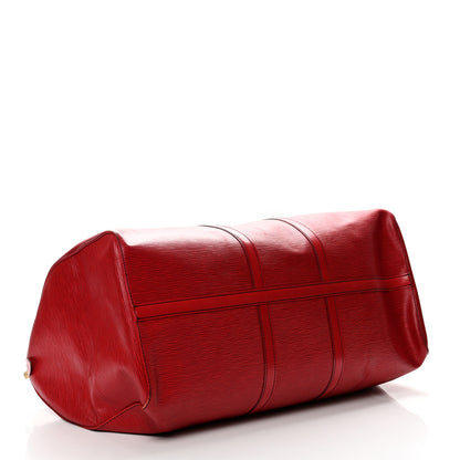 Louis Vuitton Epi Keepall 60 Castillan Red 3 of 13