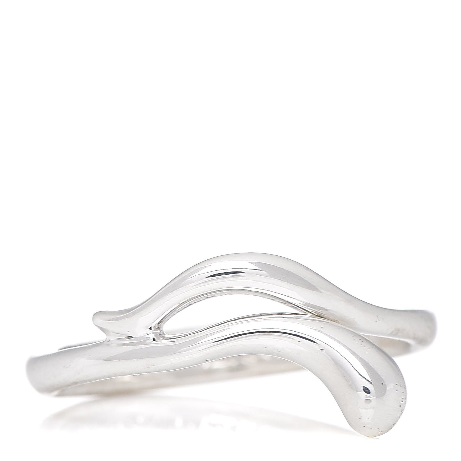 Tiffany Sterling Silver Elsa Peretti Teardrop Ring 49 5 1 of 4