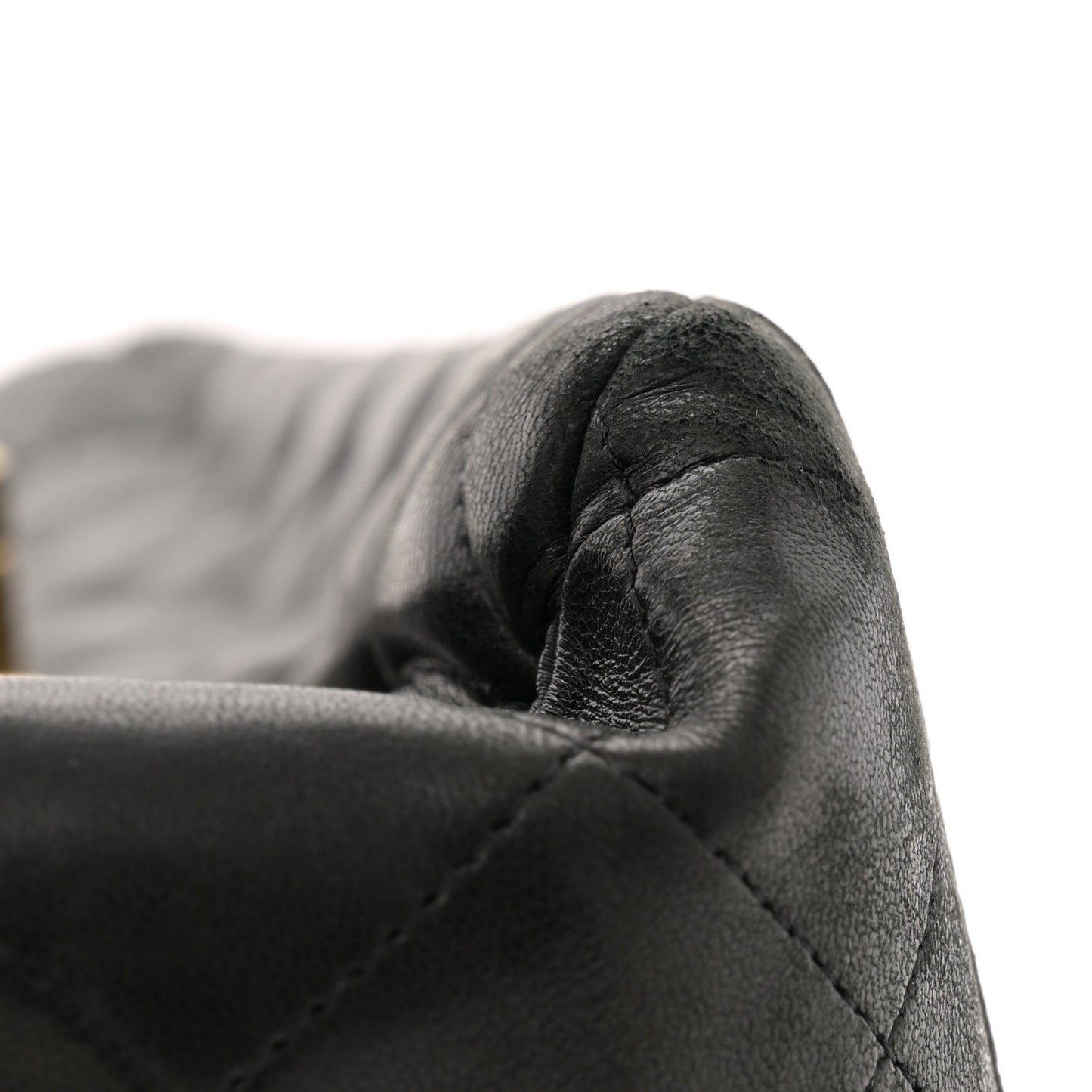 Lambskin Quilted Maxi Double Flap Black