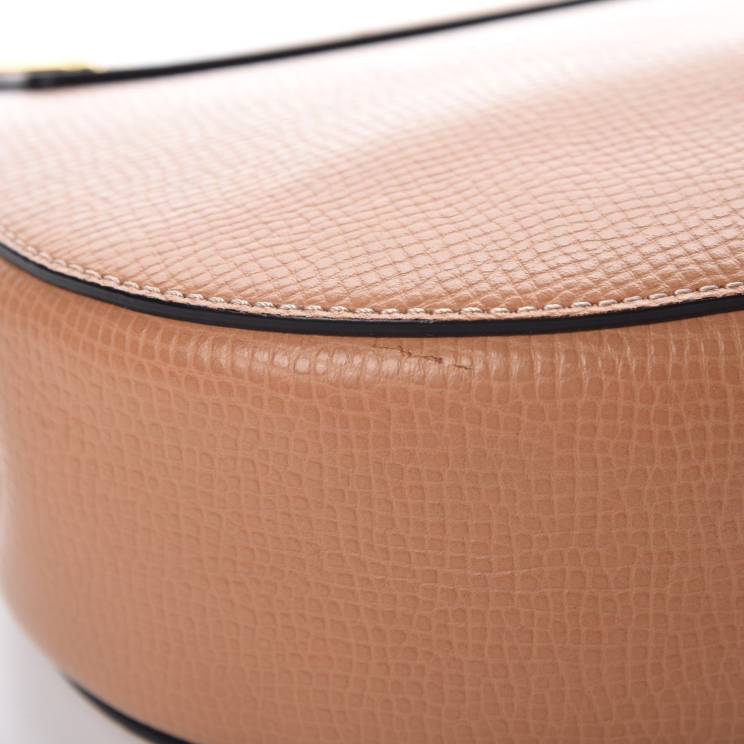 Chloe Grained Calfskin Lambskin Drew Shoulder Bag Wet Sand Sunflower 9 of 9