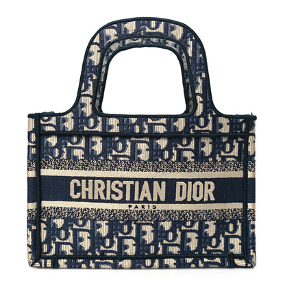 Christian Dior Oblique Mini Book Tote Blue Multicolor 1 of 10