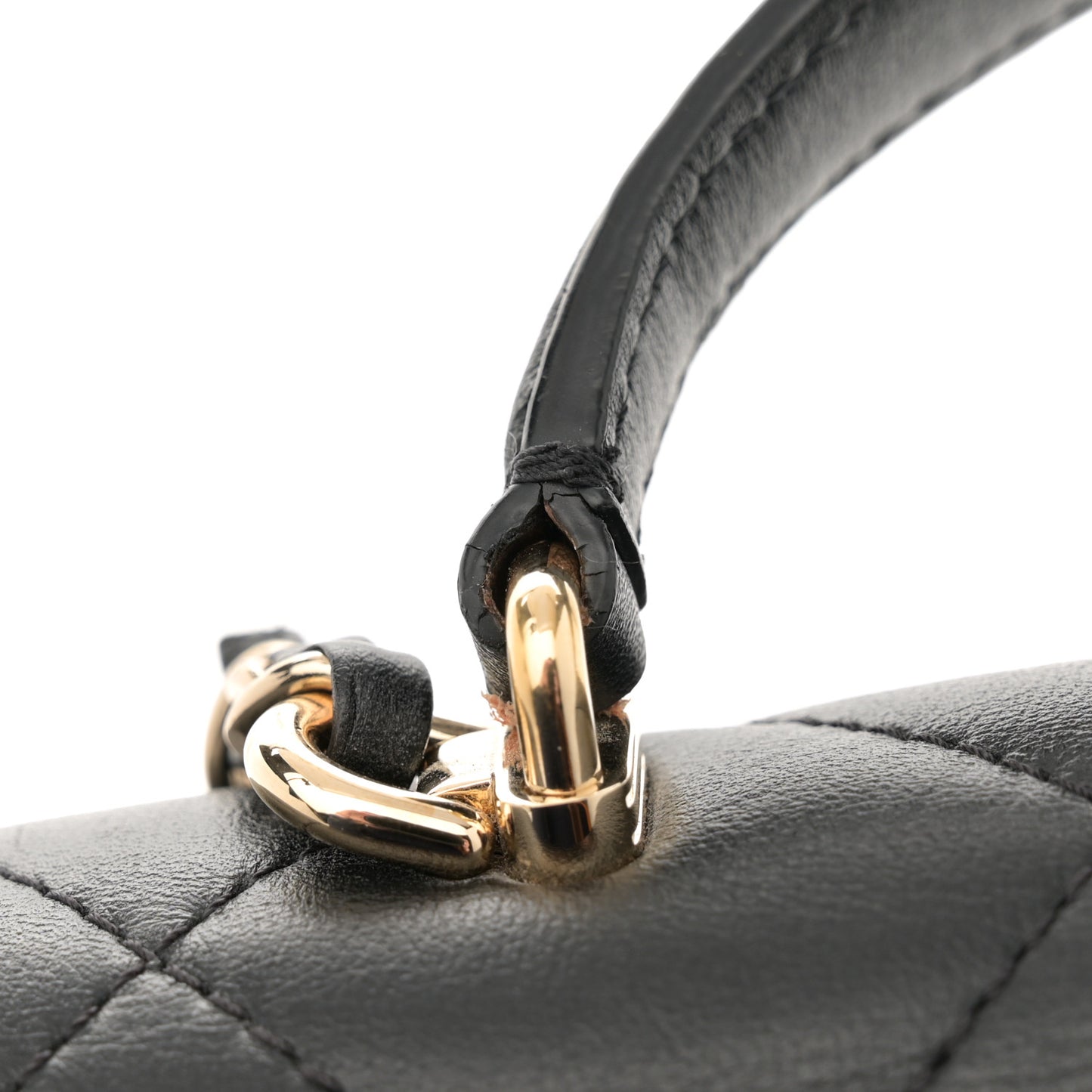 Calfskin Quilted Coco Lady Flap Black