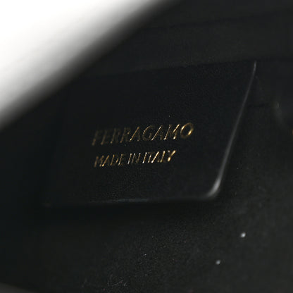 Salvatore Ferragamo Soft Calfskin Mini Gancini Hobo Black 6 of 10