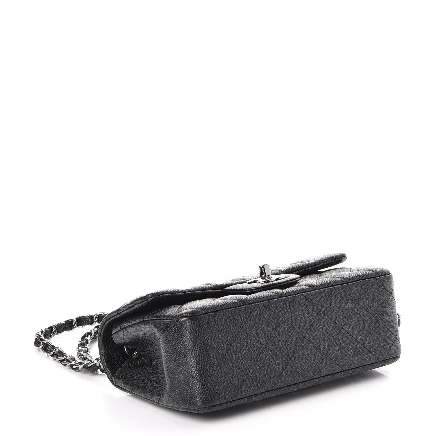 Chanel Iridescent Caviar Quilted Mini Rectangular Flap Black 4 of 8