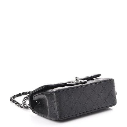 Chanel Iridescent Caviar Quilted Mini Rectangular Flap Black 4 of 8