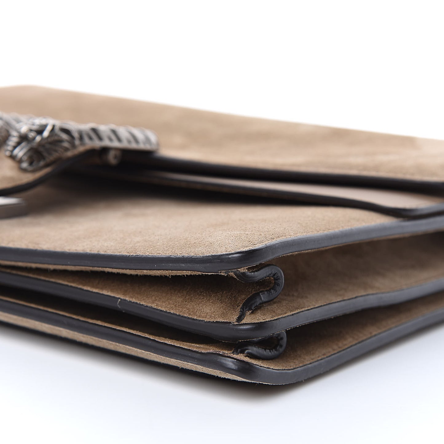 Suede Medium Dionysus Shoulder Bag Taupe