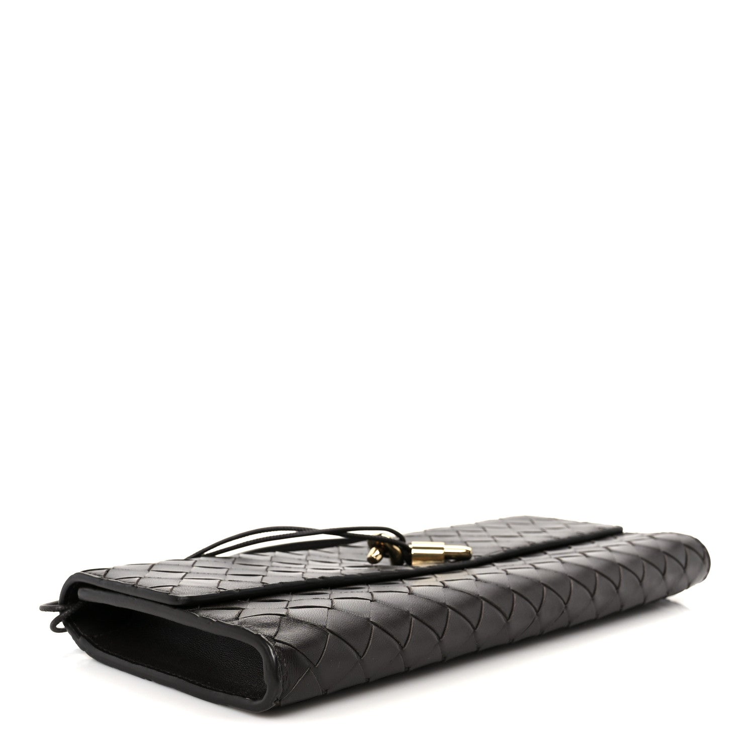 Bottega Veneta Nappa Intrecciato Long Andiamo Top Handle Clutch Fondant 4 of 9