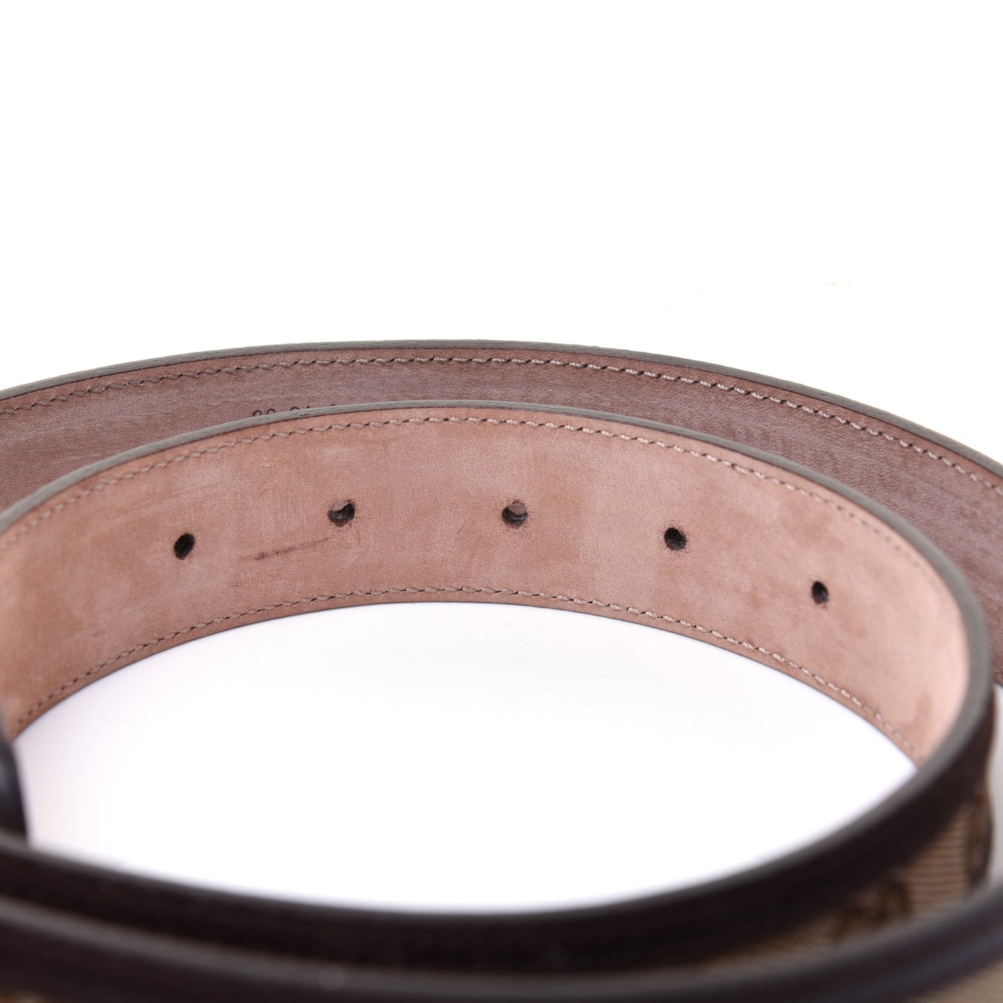 Monogram Interlocking G Belt 95 38 Dark Brown