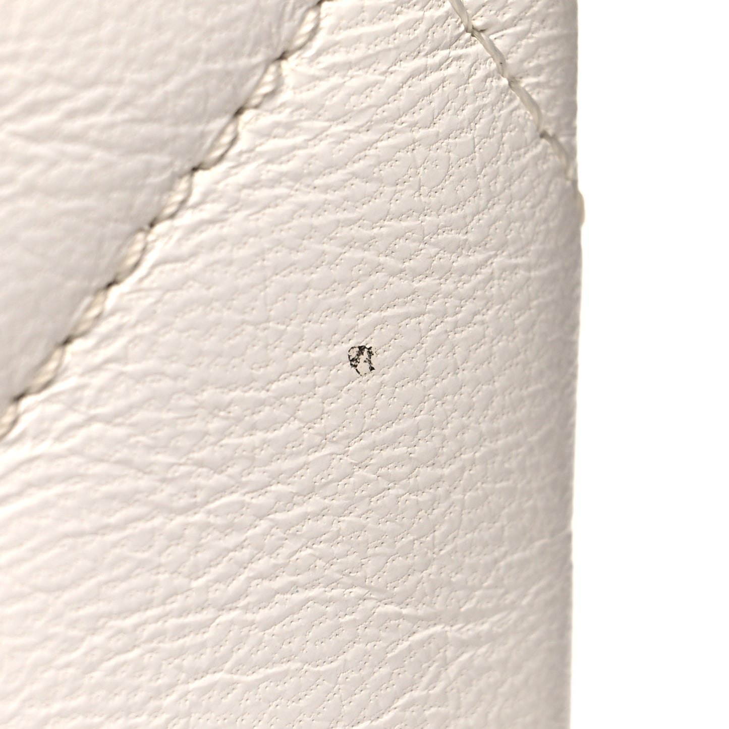 Goatskin Quilted Timeless CC Clutch White