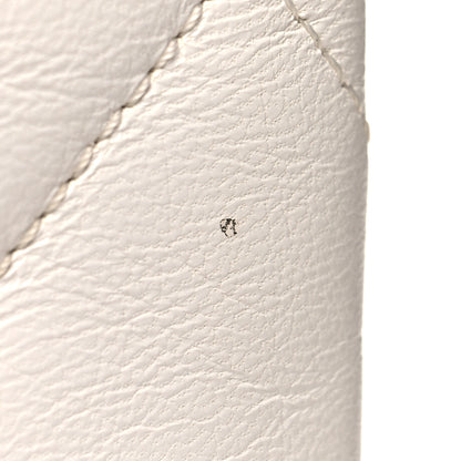 Chanel Goatskin Quilted Timeless CC Clutch White 13 of 13