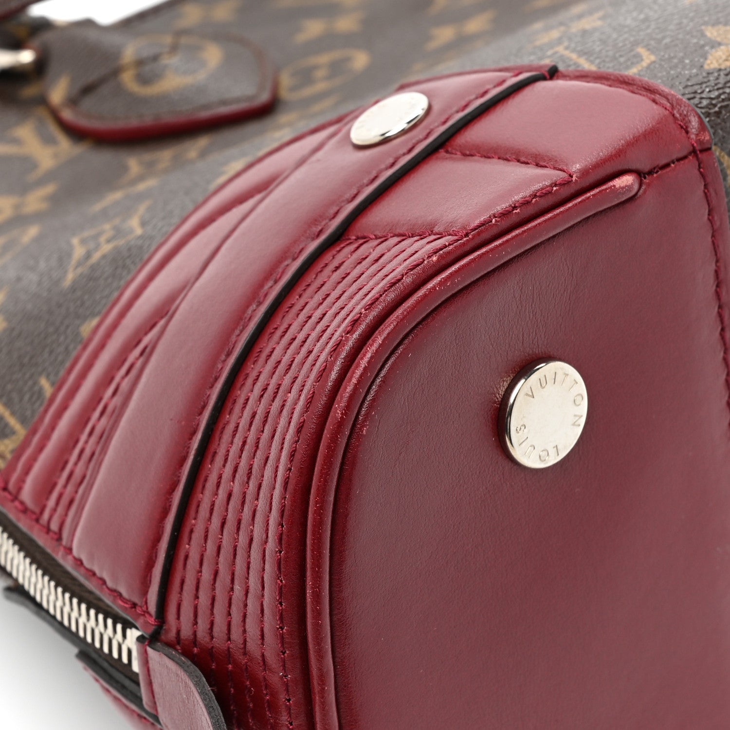 Louis Vuitton Monogram Shine Alma PM Bordeaux 11 of 12
