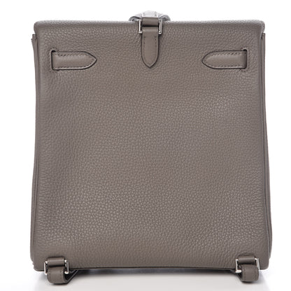 Hermes Taurillon Clemence Kelly Ado Backpack Etain 4 of 25
