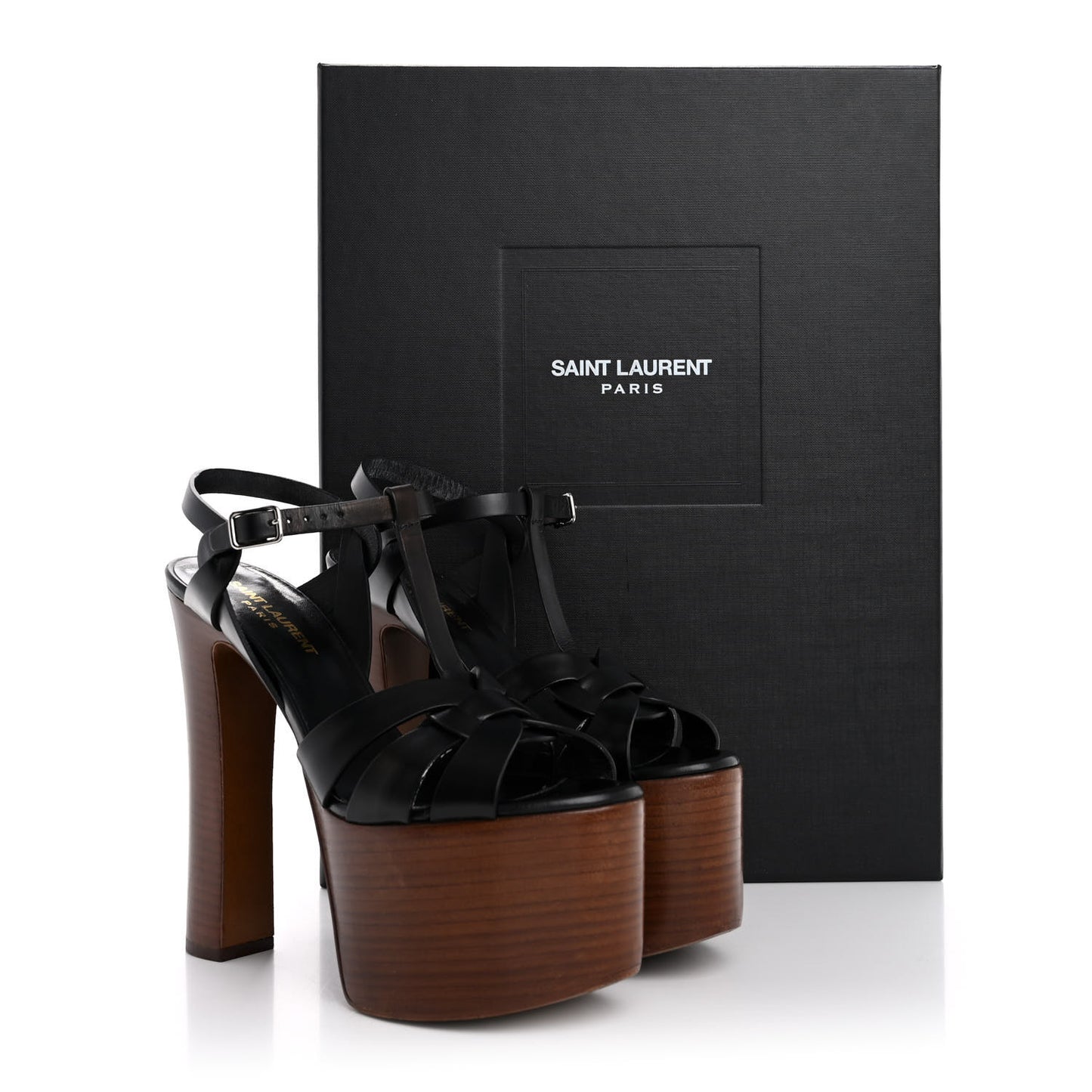 Calfskin Betty 80 Tribute Sandals 37 Black