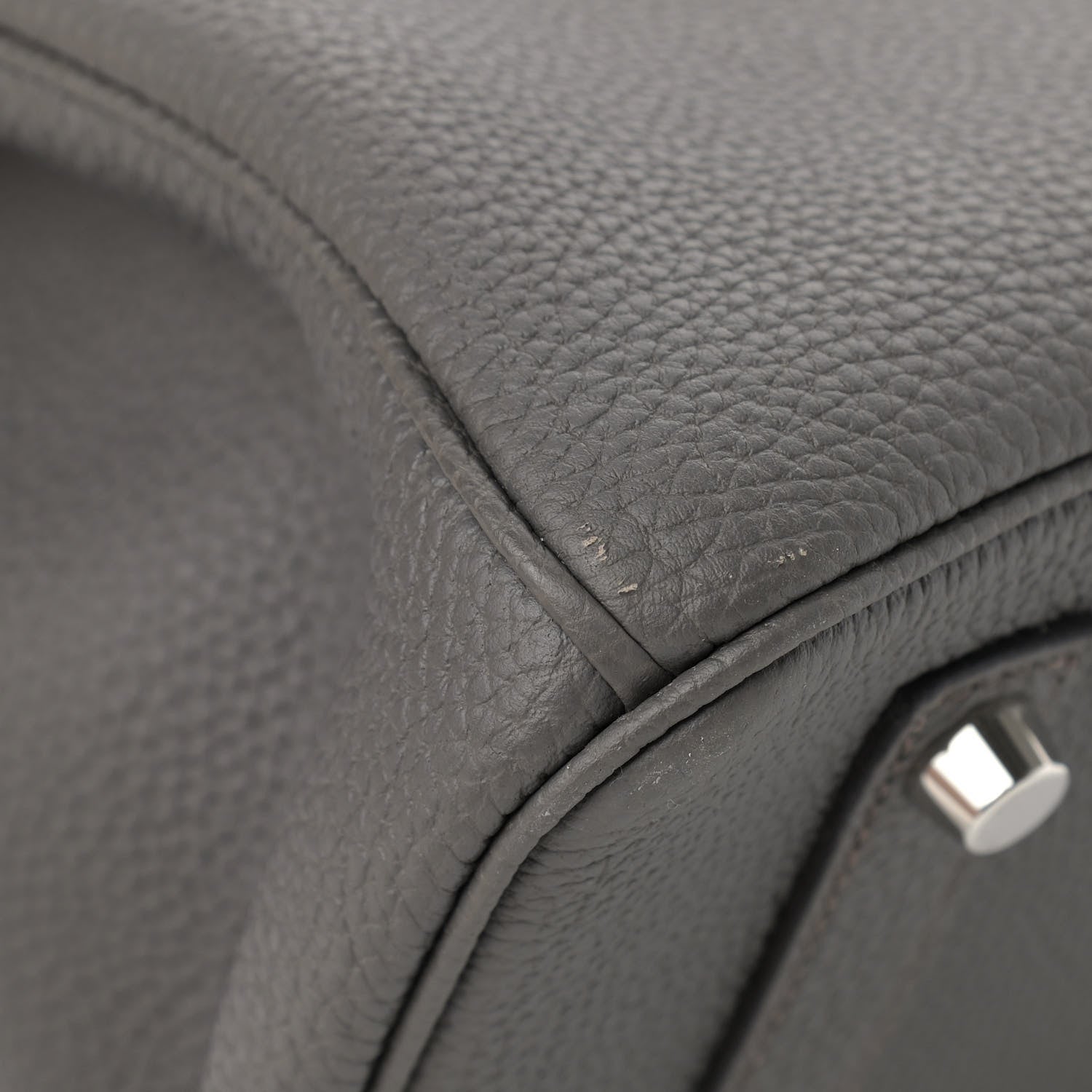 Hermes Togo Birkin 35 Etain 9 of 10