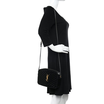 Saint Laurent Nylon Matelasse Monogram Lou Camera Bag Black 2 of 12
