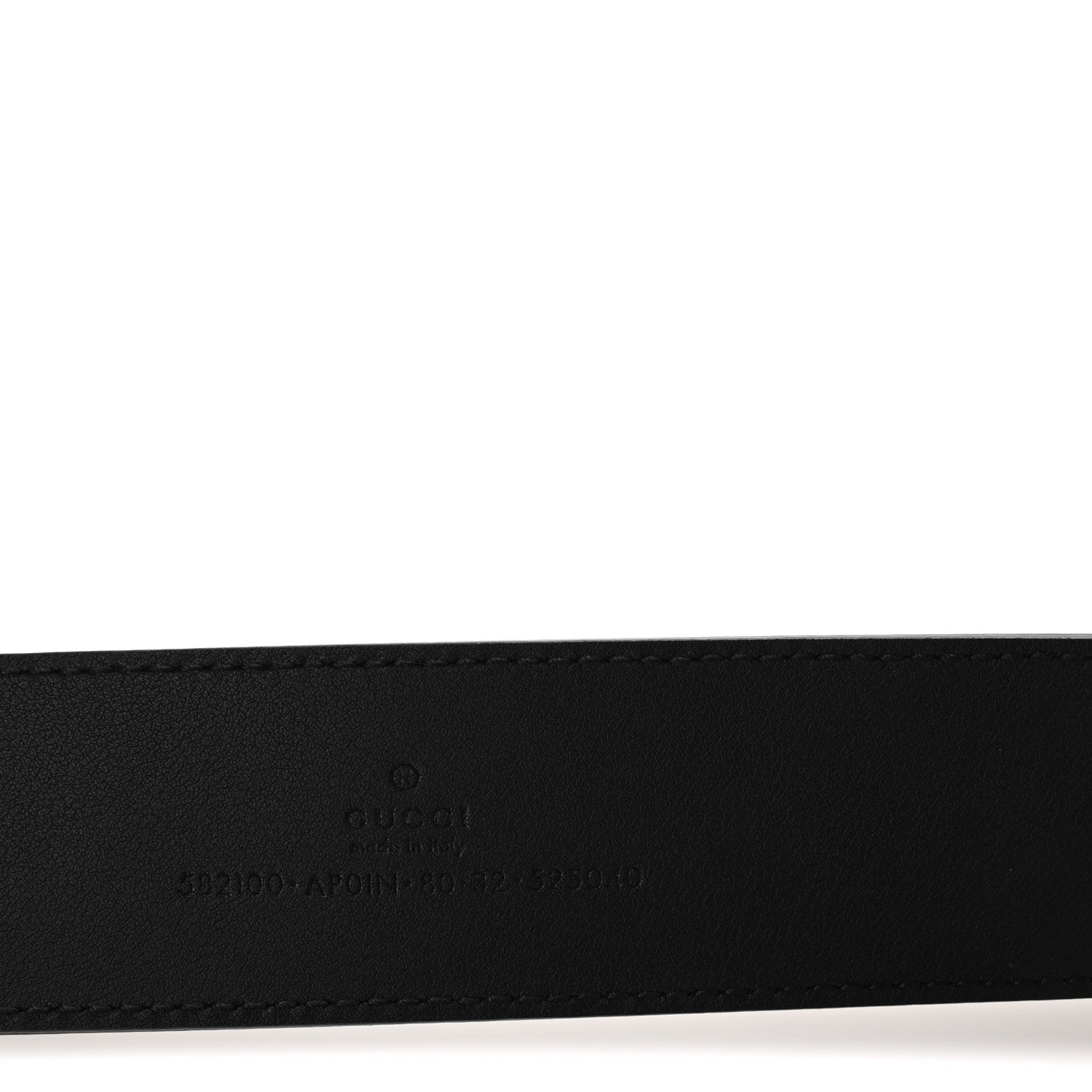 Gucci Calfskin Crystal Double G 40mm Belt 80 32 Black 3 of 6