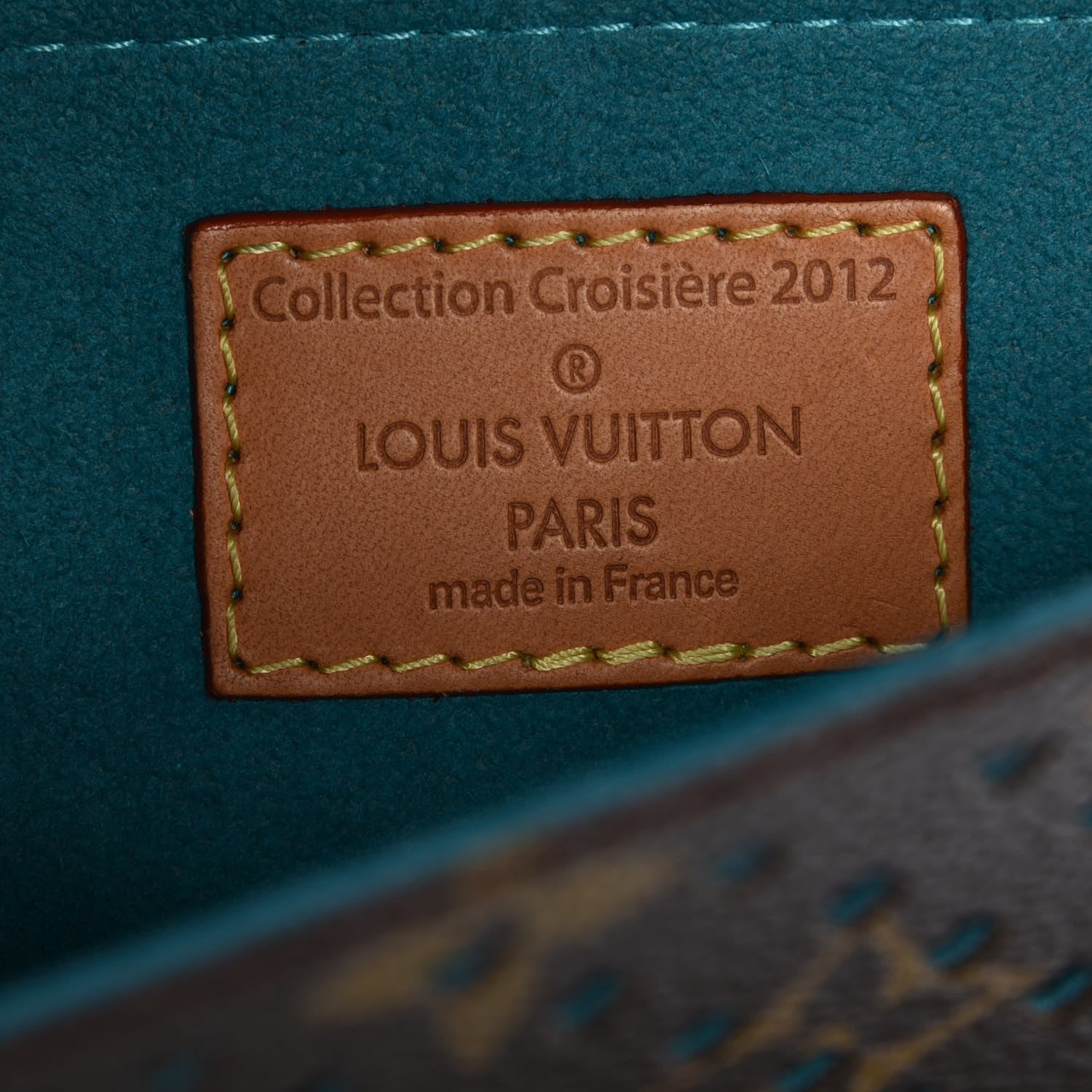 Louis Vuitton Monogram SC Flore Saumur Teal 7 of 8