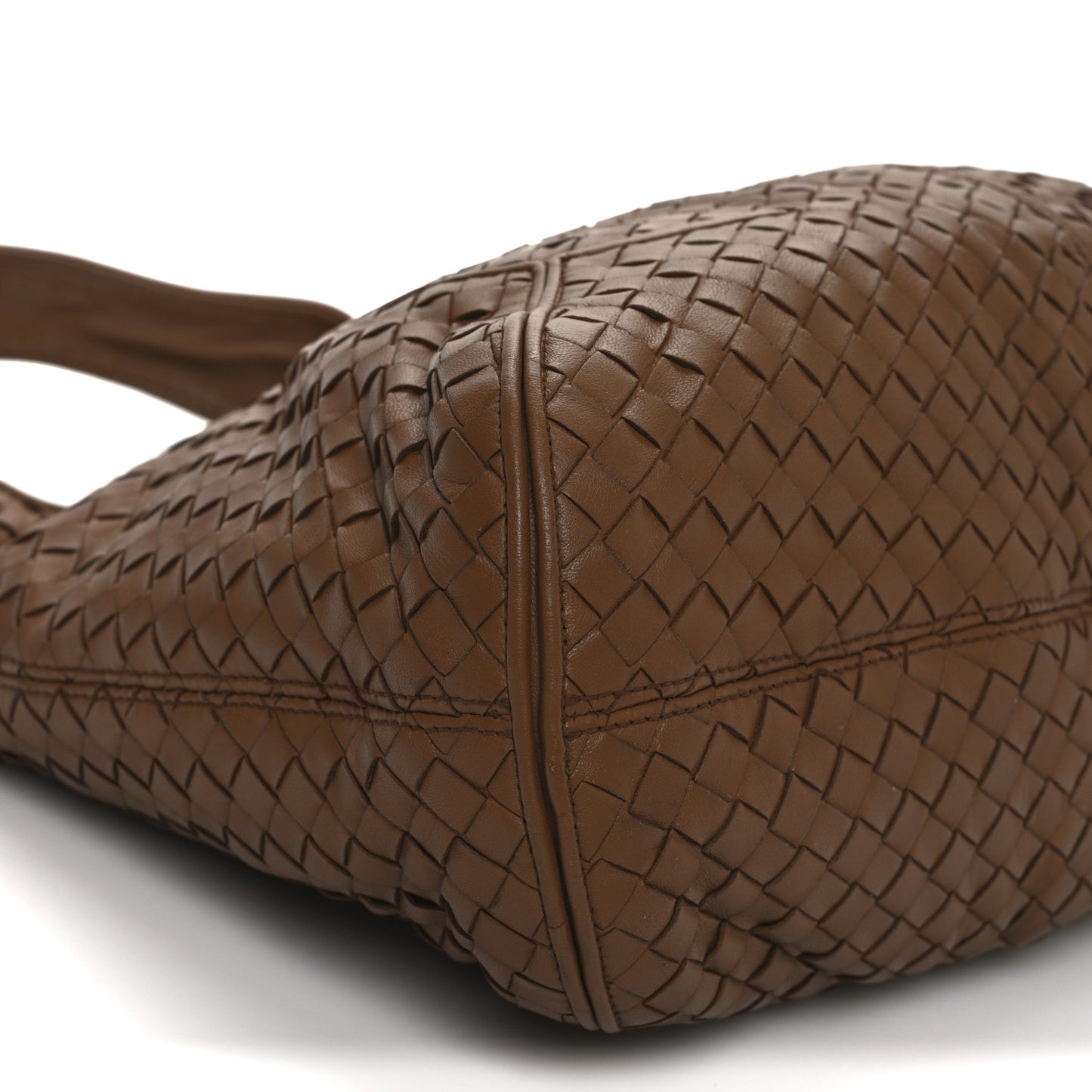 Nappa Intrecciato Ball Hobo Noce
