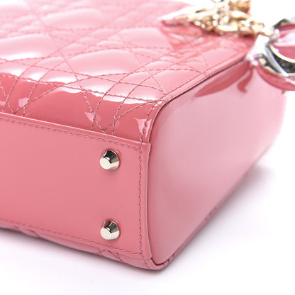 Christian Dior Patent Cannage Mini Lady Dior Pink 7 of 8