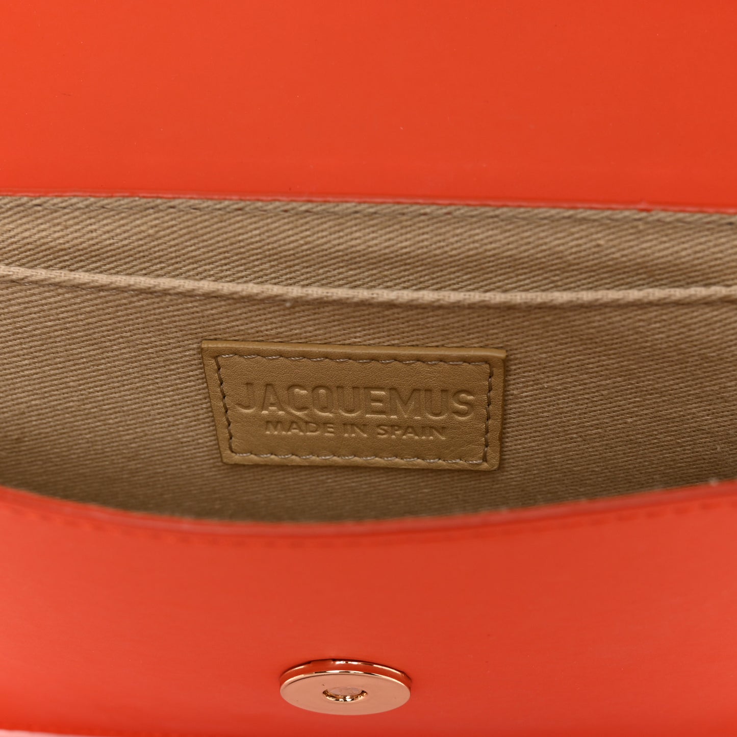 Rubberised Le Riviera Shoulder Bag Orange