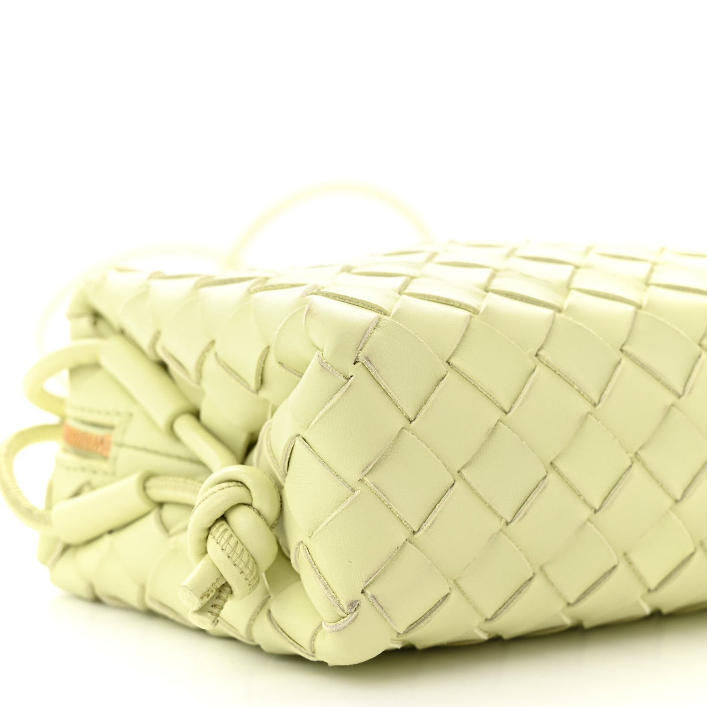 Nappa Intrecciato Mini Loop Camera Bag Lemon Washed