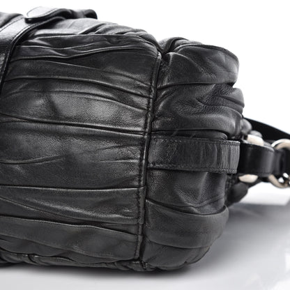 Prada Nappa Gaufre Shopping Satchel Black 19 of 39