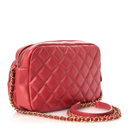Chanel Calfskin Quilted Day Trips Camera Case Pink 3 of 11