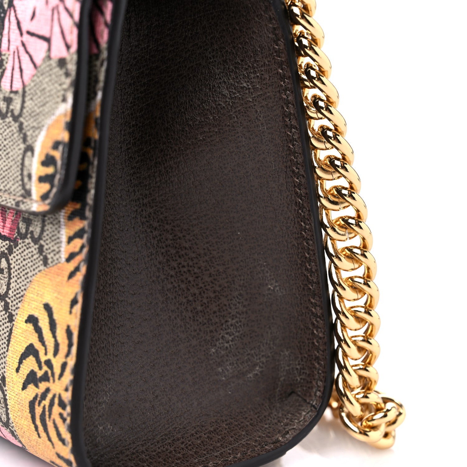 Gucci GG Supreme Monogram Bengal Small Padlock Shoulder Bag Beige Pink 12 of 12