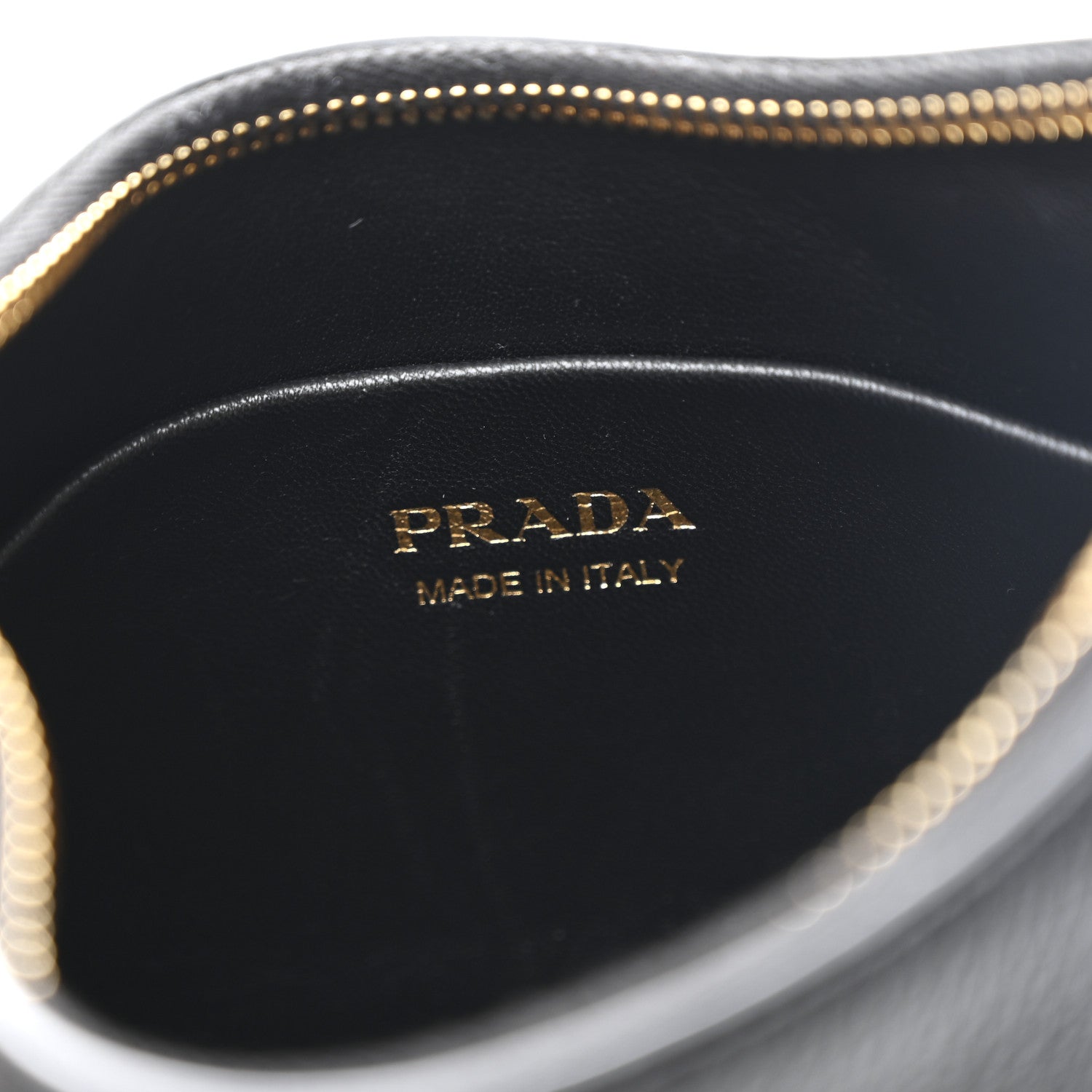 Prada Vitello Daino Soft Zippered Hobo Shoulder Bag Black 6 of 10