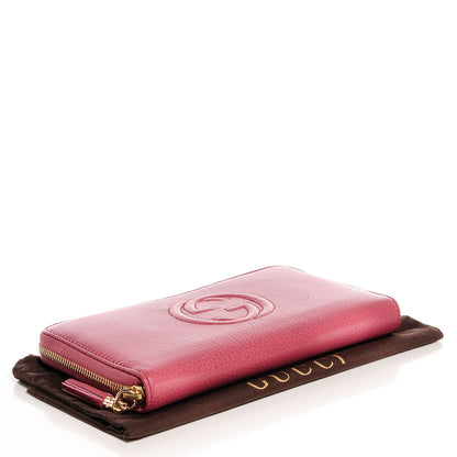 Gucci Calfskin Large Soho Zip Around Wallet Pink 4 of 8