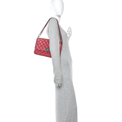 Chanel Glazed Calfskin Quilted Soft Boy Flap Red 2 of 14