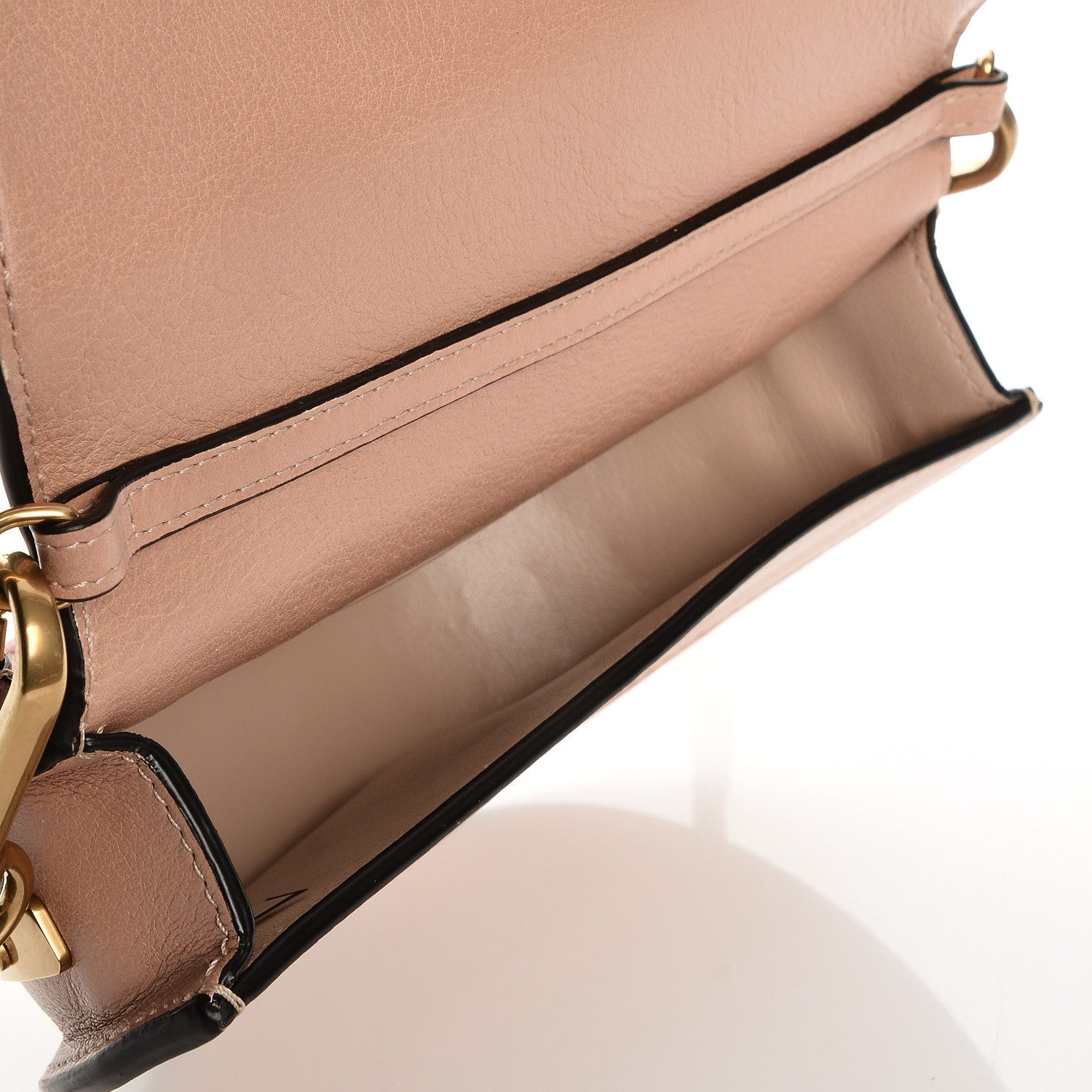 Chloe Calfskin Small Nile Bracelet Minaudiere Bag Biscotti Beige 6 of 10