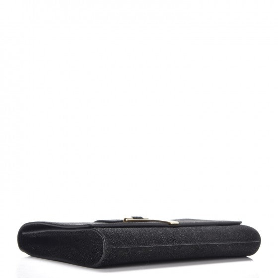 Saint Laurent Glitter Calfskin Classic Y Ligne Clutch Black 4 of 8