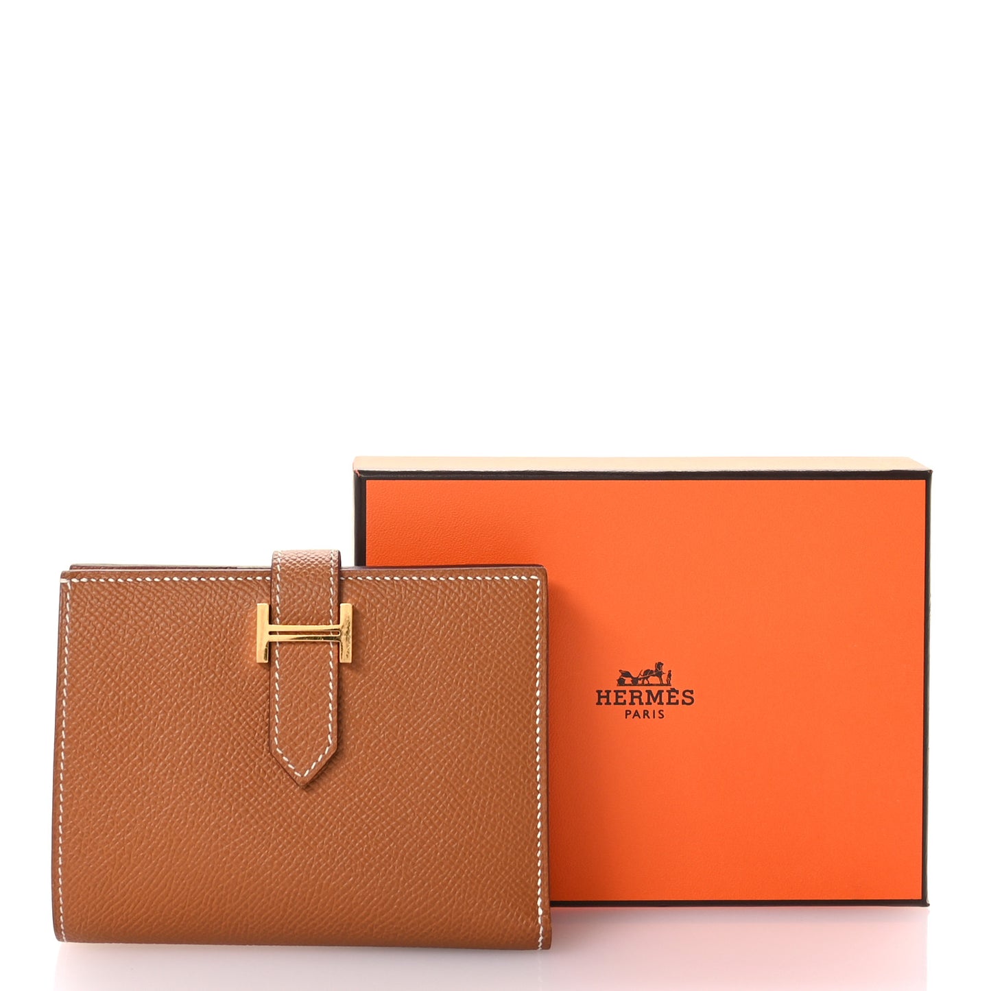 Epsom Bearn Compact Wallet Gold