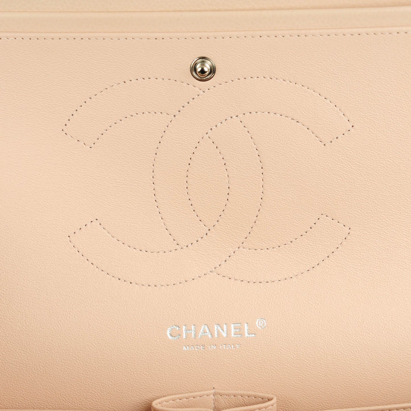 Caviar Quilted Jumbo Double Flap Light Pink
