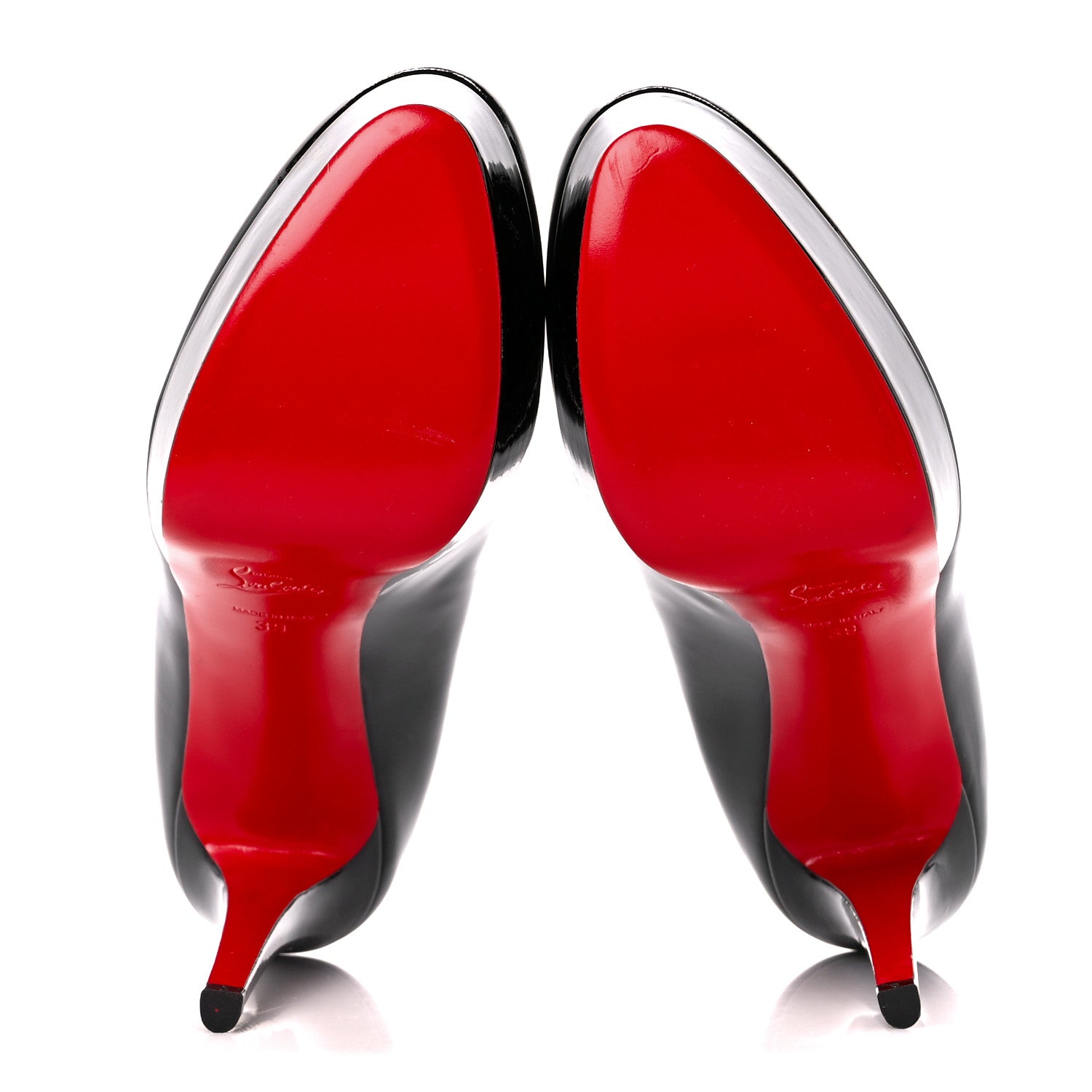 Christian Louboutin Patent Bianca 120 Pumps 39 Black 5 of 7