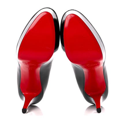 Christian Louboutin Patent Bianca 120 Pumps 39 Black 5 of 7