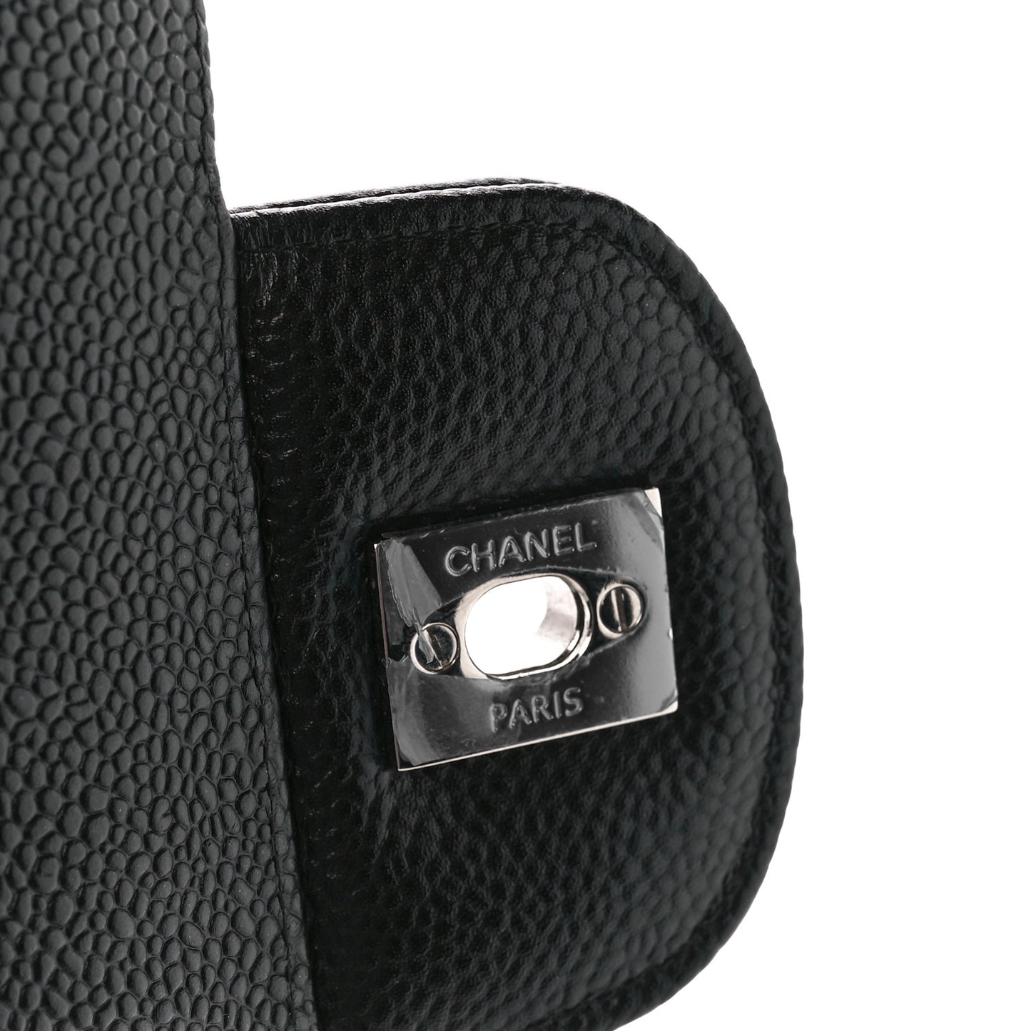 Caviar Quilted Maxi Double Flap Black
