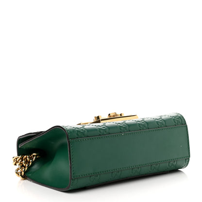 Gucci Guccissima Small Padlock Shoulder Bag Emerald 4 of 12