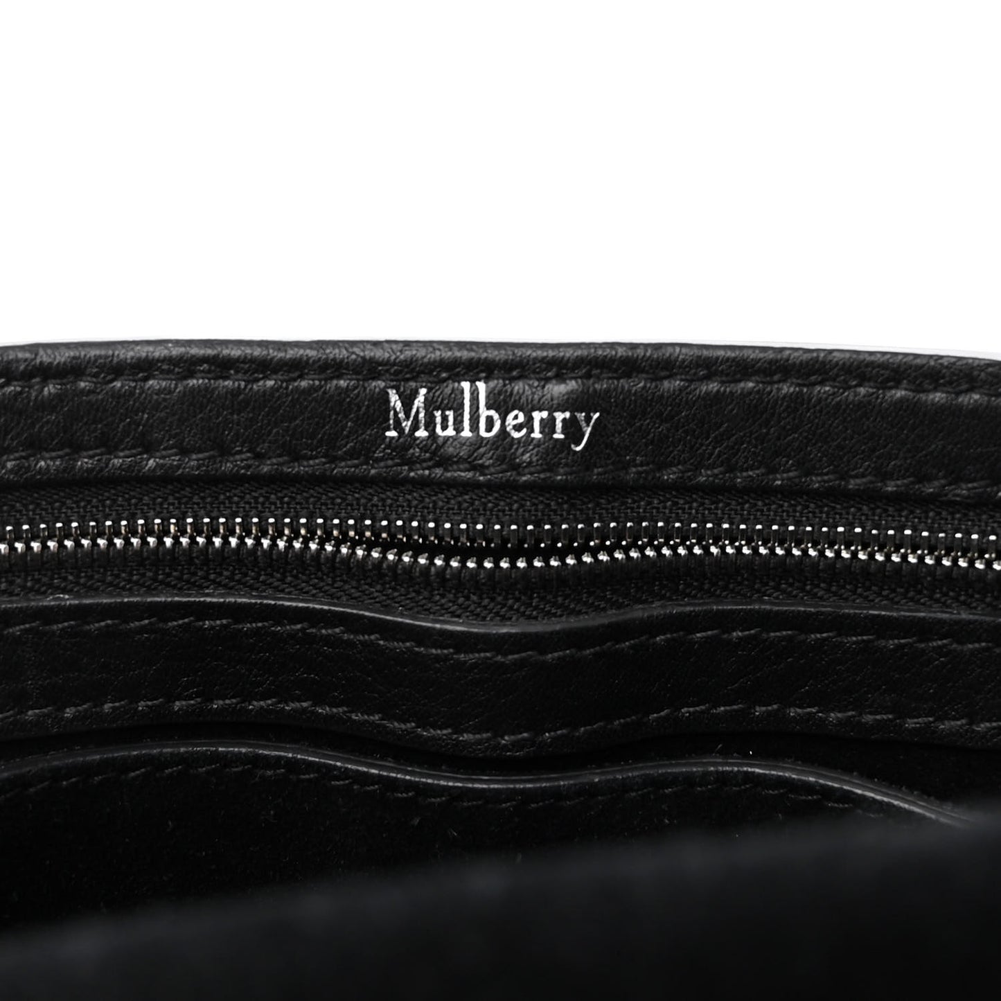 Calfskin Zip Chain Bayswater Black