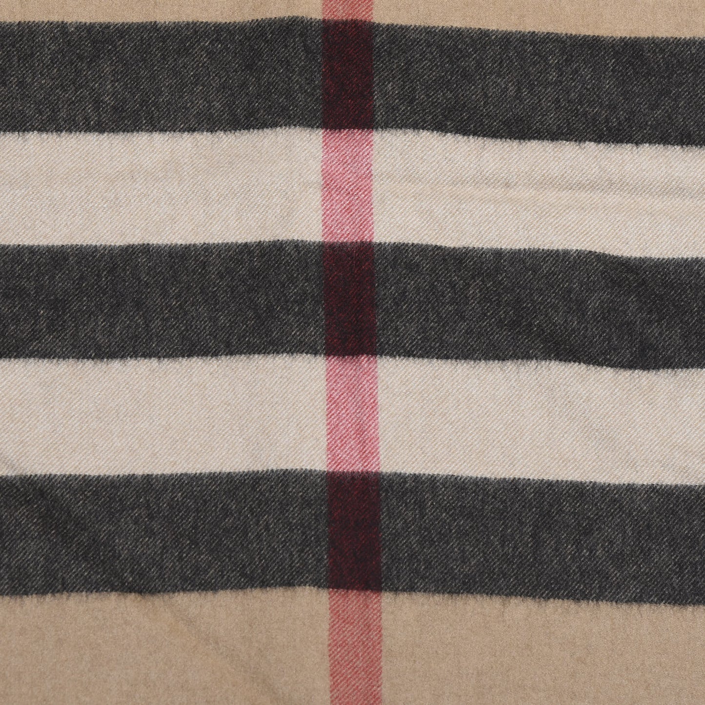 Cashmere Giant House Check Cape Scarf Camel