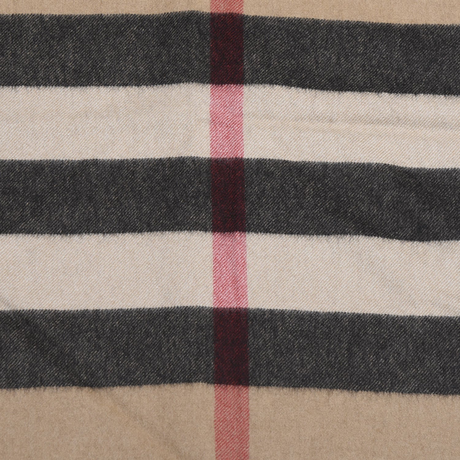 Burberry Cashmere Giant House Check Cape Scarf Camel 2 of 3