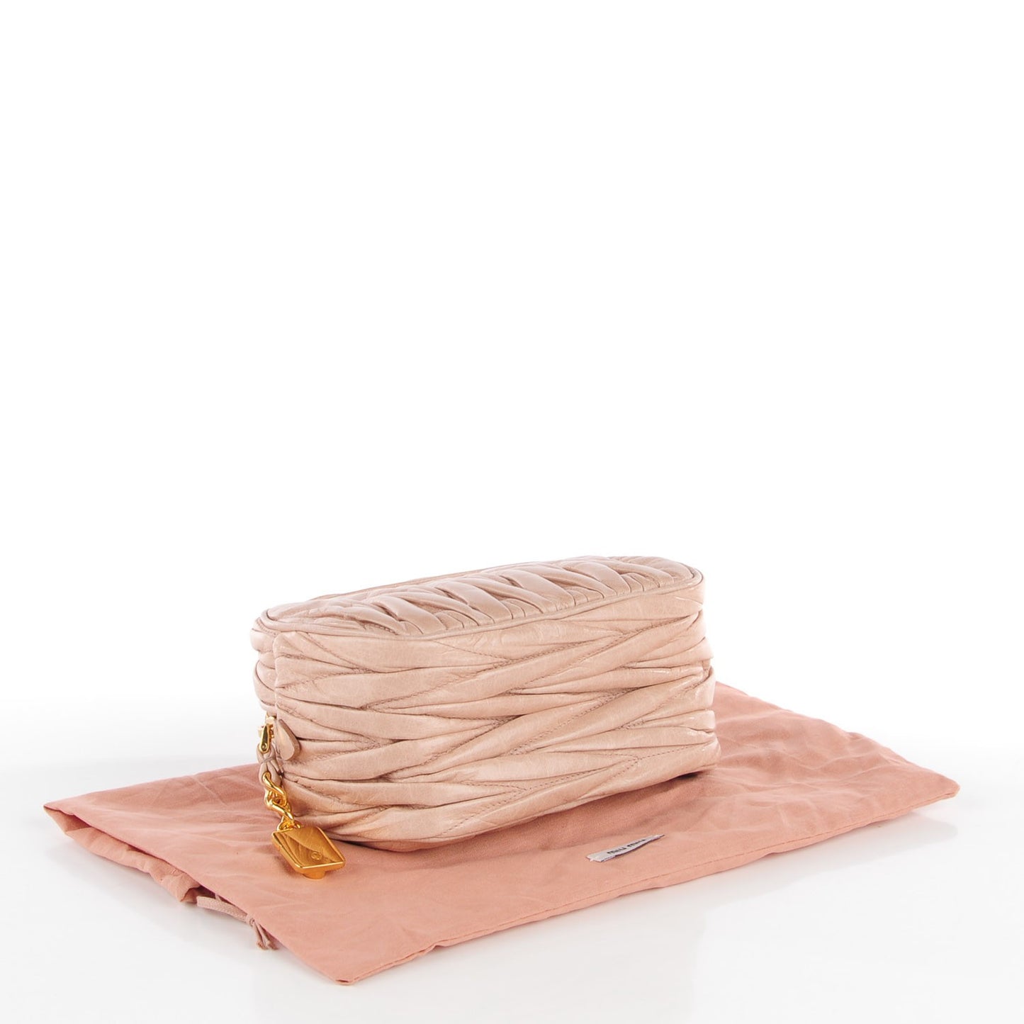 Leather Matelasse Lux Crossbody Cipria