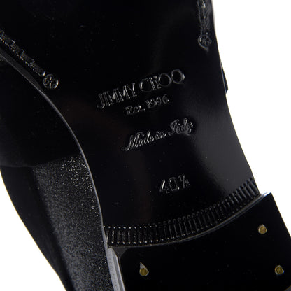 Jimmy Choo Glitter Velvet Mens John Slip On Loafers 40.5 Black 8 of 10