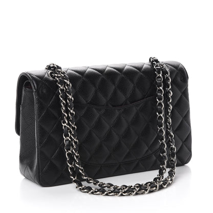 Chanel Caviar Quilted Medium Double Flap Black 3 of 11