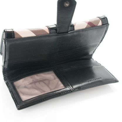 Burberry Supernova Check Penrose Continental Wallet Black 5 of 9