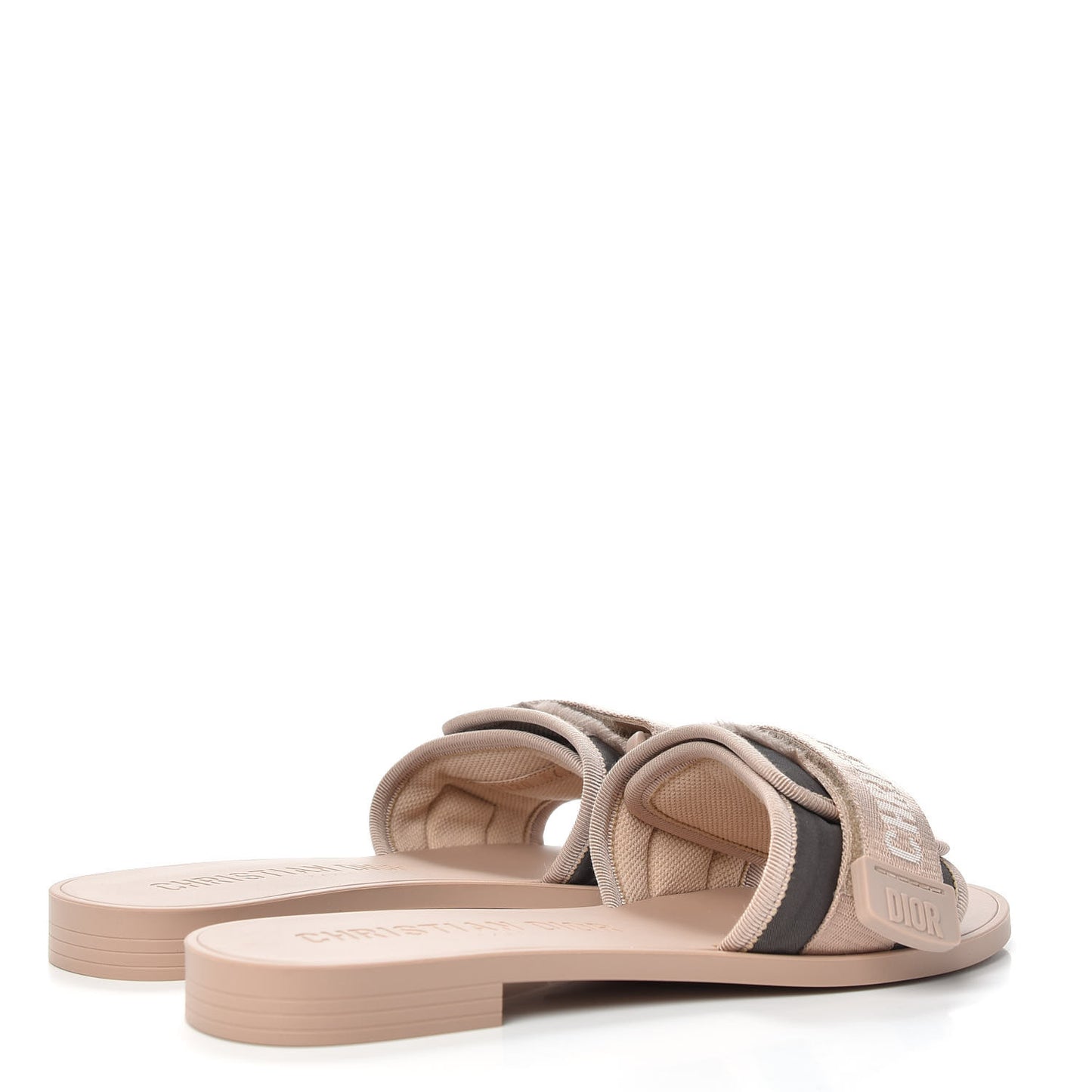 Canvas Nylon Camouflage Dior(e)volution Mule Slide Sandals 36 Nude