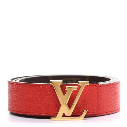 Louis Vuitton Monogram 30mm LV Initiales Reversible Belt 80 32 Coquelicot 3 of 7